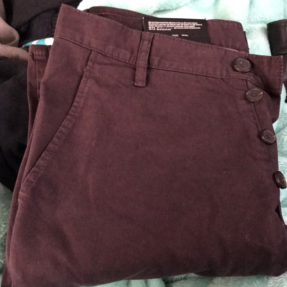 Dark purple chinos